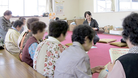 写真3 南三陸町:住民向け「生活不活発病」啓発の様子