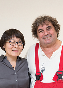 写真:イヴ・ジネスト先生と本田美和子先生