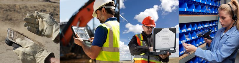 Photo: TOUGHBOOKS are versatile for rugged environments such as construction sites