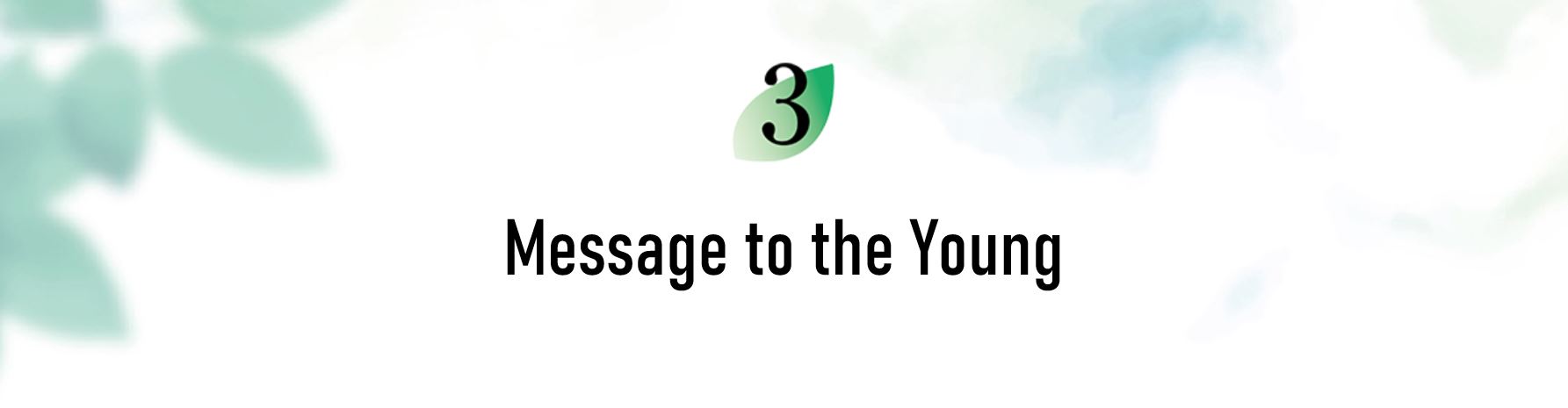 3. Message to the Young