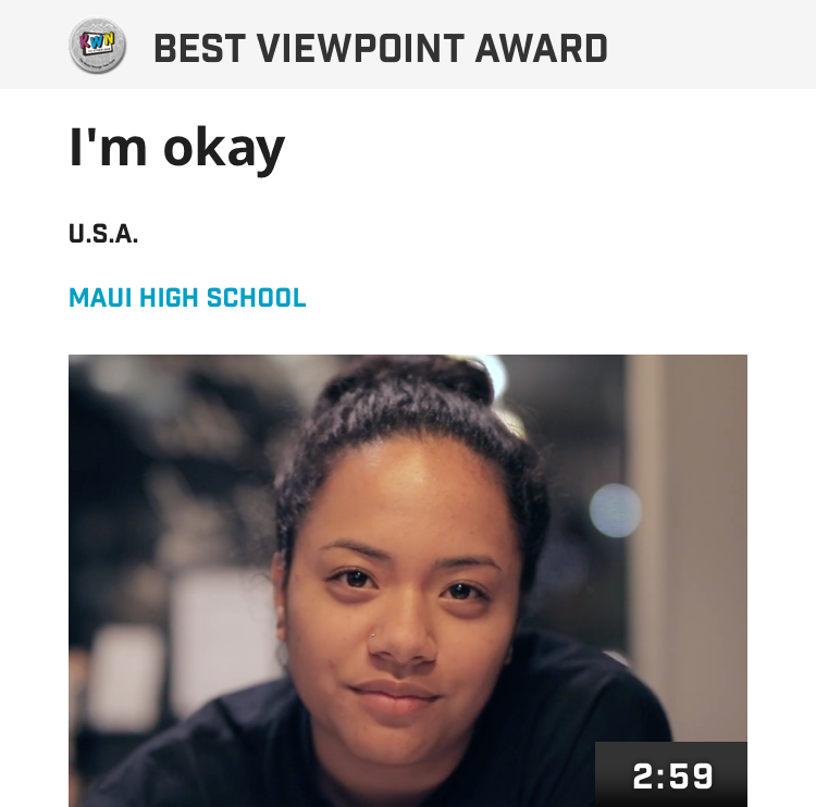 Best Viewpoint Award I'm okay
