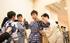 Photo: wearing a yukata (kimono)
