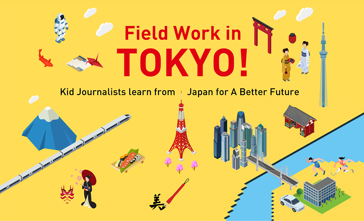 Field Work in Tokyo. Kid Journalists learn from Japan for A 