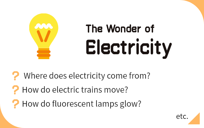 The Wonder of Electricity Where does electricity come from?, How do electric trains move?, How do fluorescent lamps glow? etc.