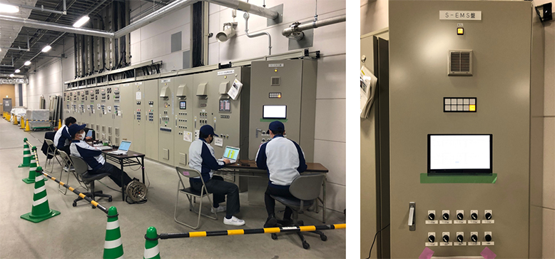 Photo:Installed Smart EMS (at Suminoe Factory of the Mobility Energy Business Division)