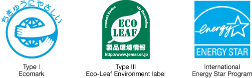 Type I Eco Mark  Type III EcoLeaf Environment label  International Energy Star Program