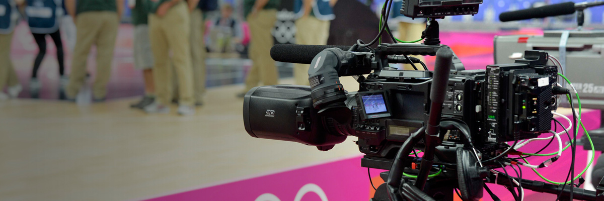 Photo: HD camera recorder installed at a venue of the Olympic Games London 2012