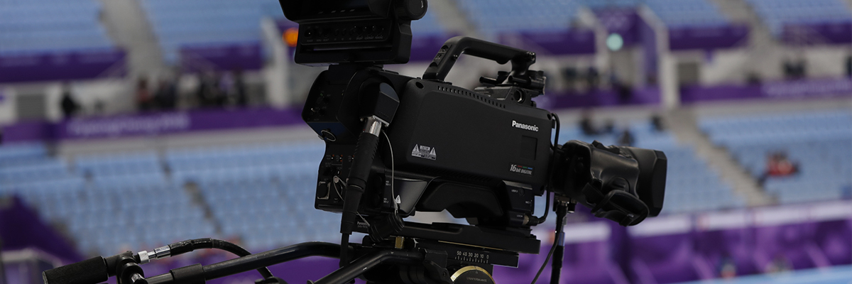写真：平昌2018冬季オリンピック会場に設置されたP2HDシリーズのカメラレコーダー