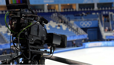 写真：ソチ冬季オリンピック会場に設置されたHDカメラレコーダー