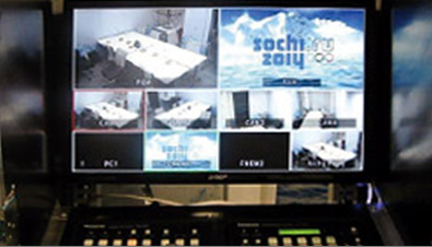 Photo: Video editing screen of the HD Visual Communications System