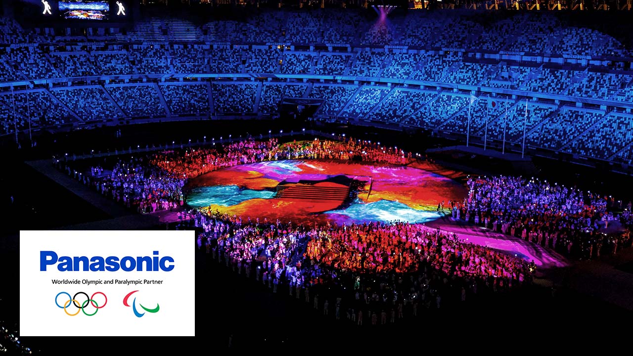 Worldwide Olympic Partner Panasonicのロゴと、Worldwide Paralympic Partner Panasonicのロゴ