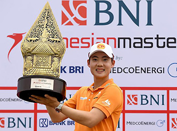 写真：2019 BNI Indonesian Masters 優勝者 ジャズ・ジェーンワタナノンド選手