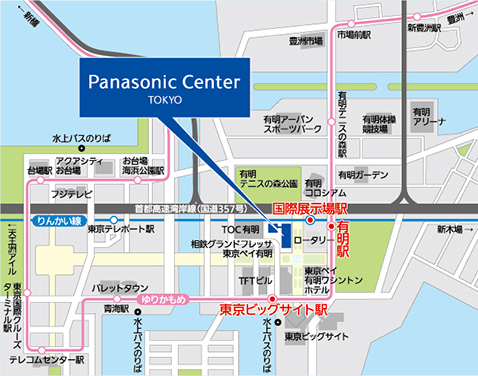 GoogleMapのAkeruE周辺地図