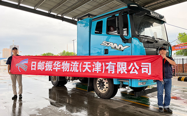 松下四維、日郵振華物流、三井住友海上中国が中国の工業地帯で大型EVトラックを用いた実証実験を開始