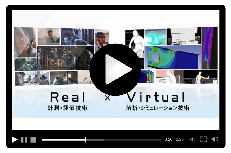 Real（計測・評価技術）×Virtual（解析・シミュレーション技術）動画