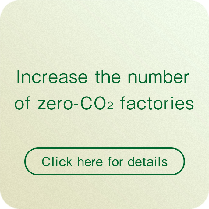 Increase the number of zero-CO2 factories Click here for details