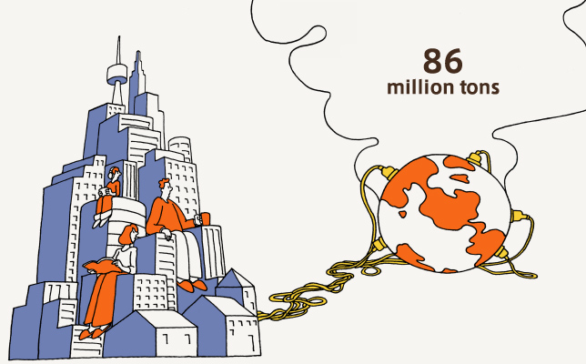 image：many people consuming electricity.