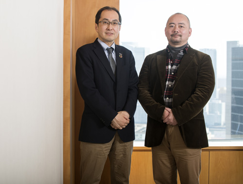 写真：（左）パナソニック CSR・社会文化部　喜納 厚介、（右）WWFジャパン　前川 聡 さん