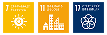 SDGs目標7,11,17