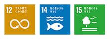 SDGs目標12,14,15