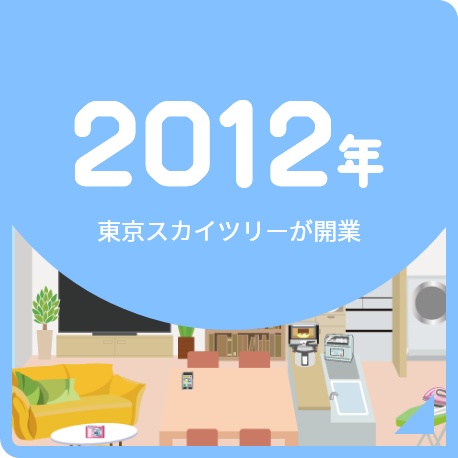 2012年 東京スカイツリーが開業