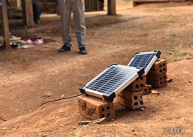 A state of installing a solar panel ©AEFA