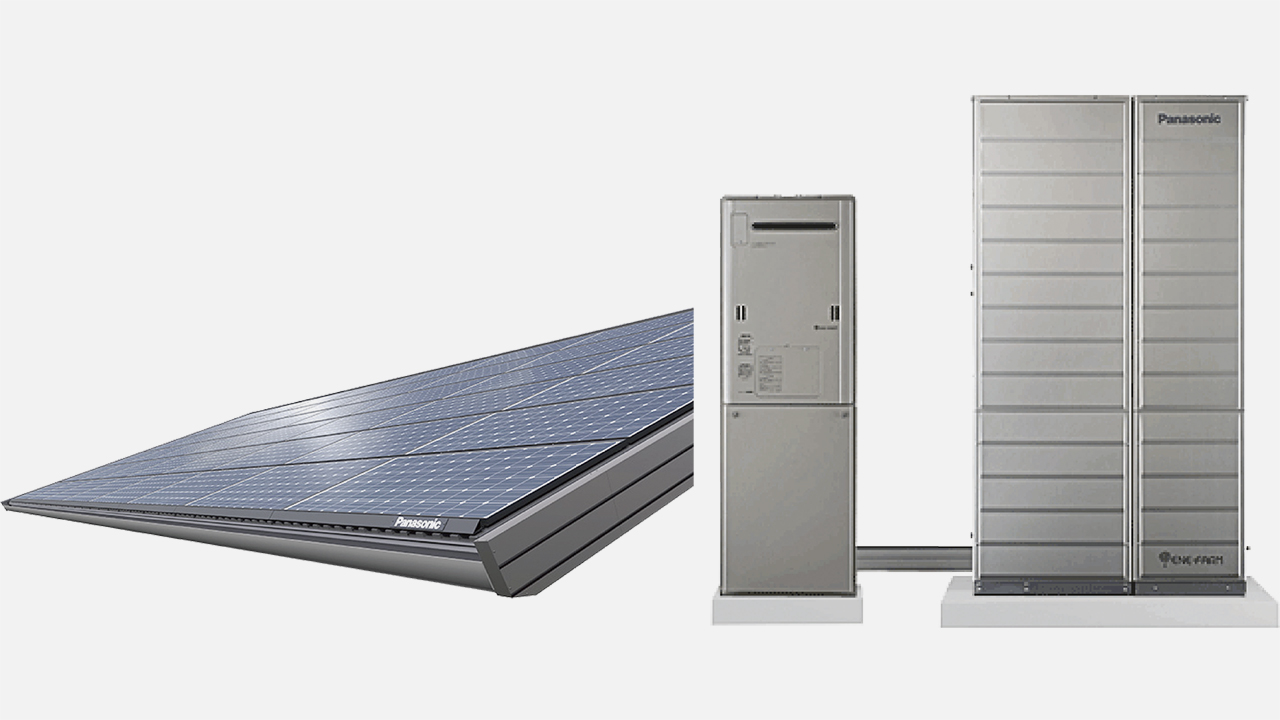写真：太陽電池と燃料電池「エネファーム」