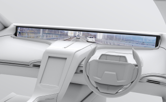 photo:High-Definition Wide Display System for Vehicles